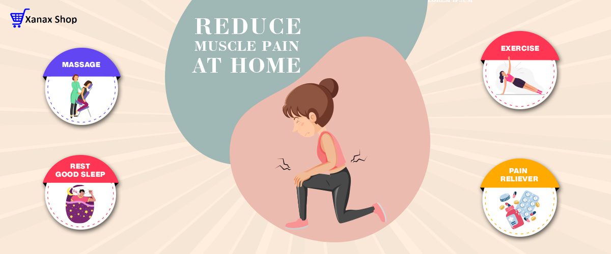 How can I reduce muscle pain at home?
